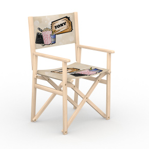 Fauteuil de metteur en scène, motif Cinéma
